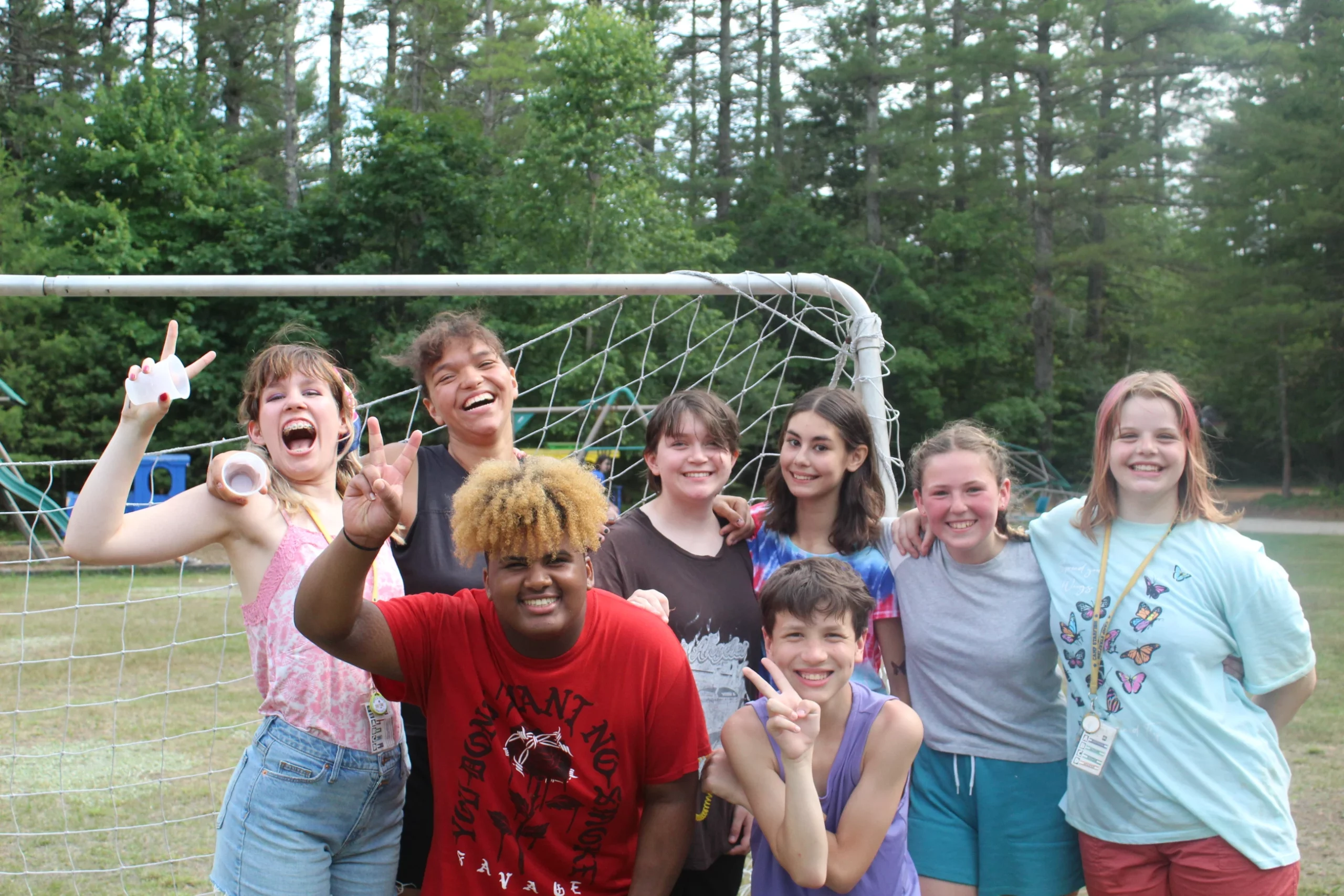 Group of happy campers at Camp Starfish