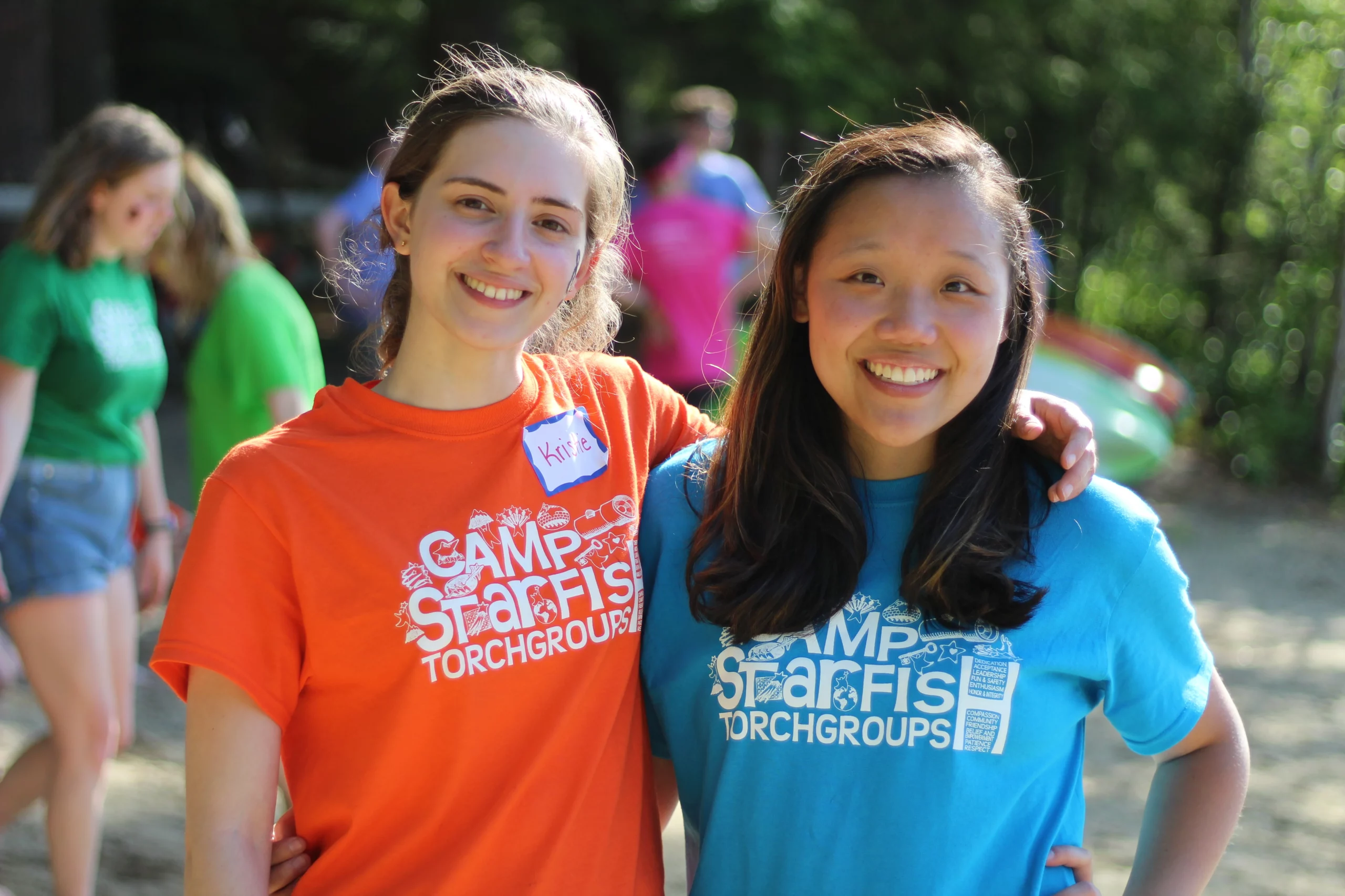 Two Campers smiling at Camp Starfish
