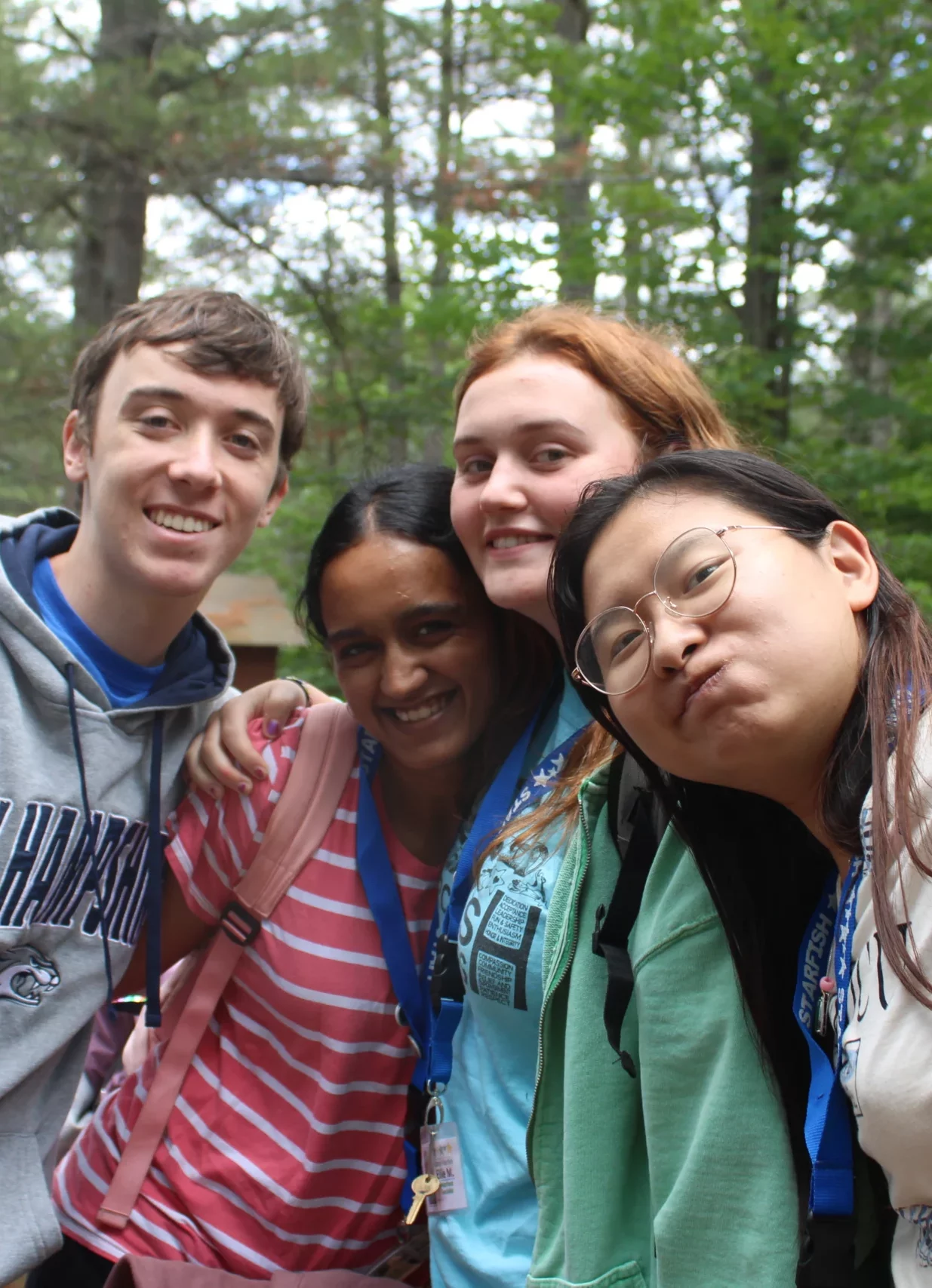 Campers smiling at Camp Starfish