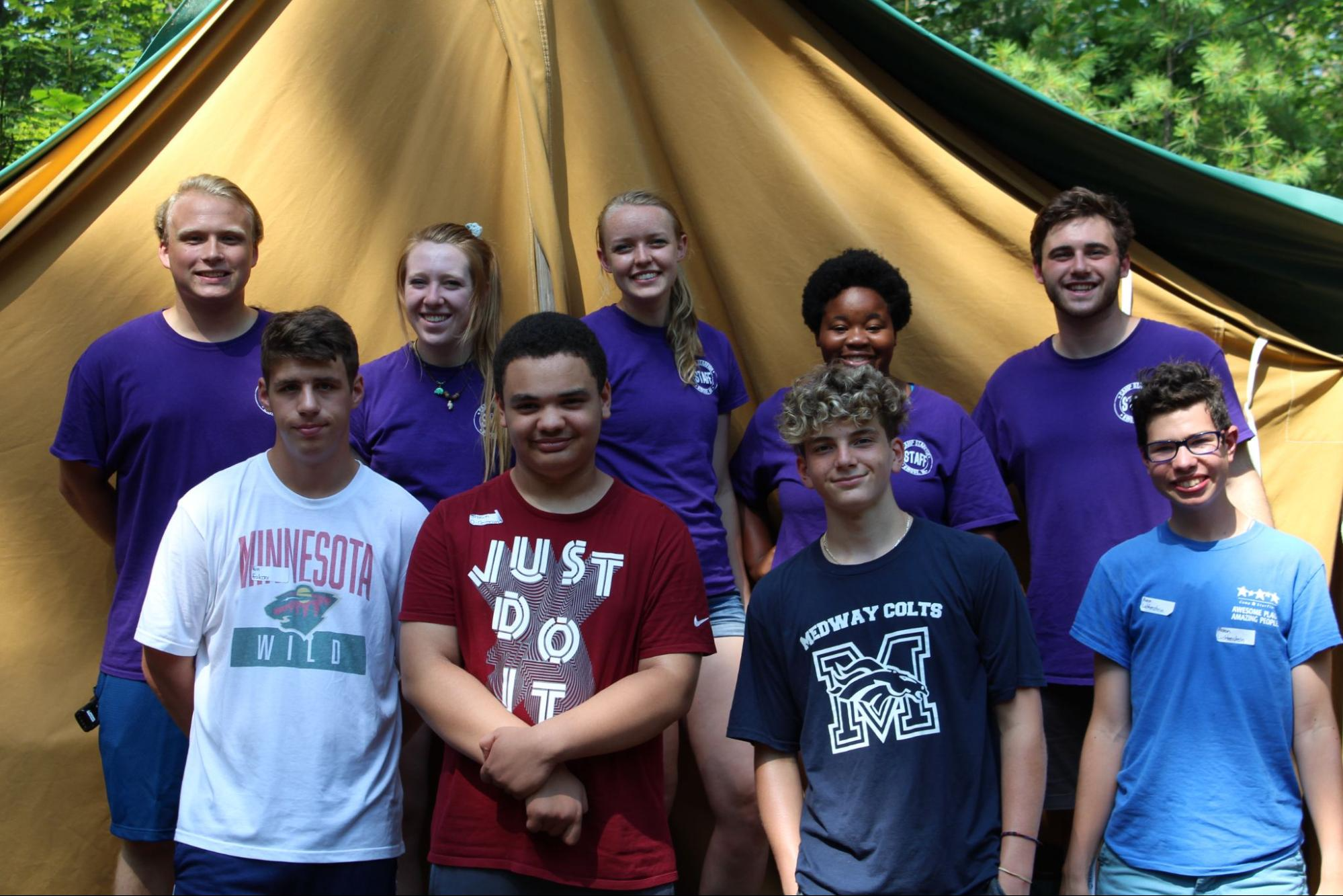 Group of campers at Camp Starfish