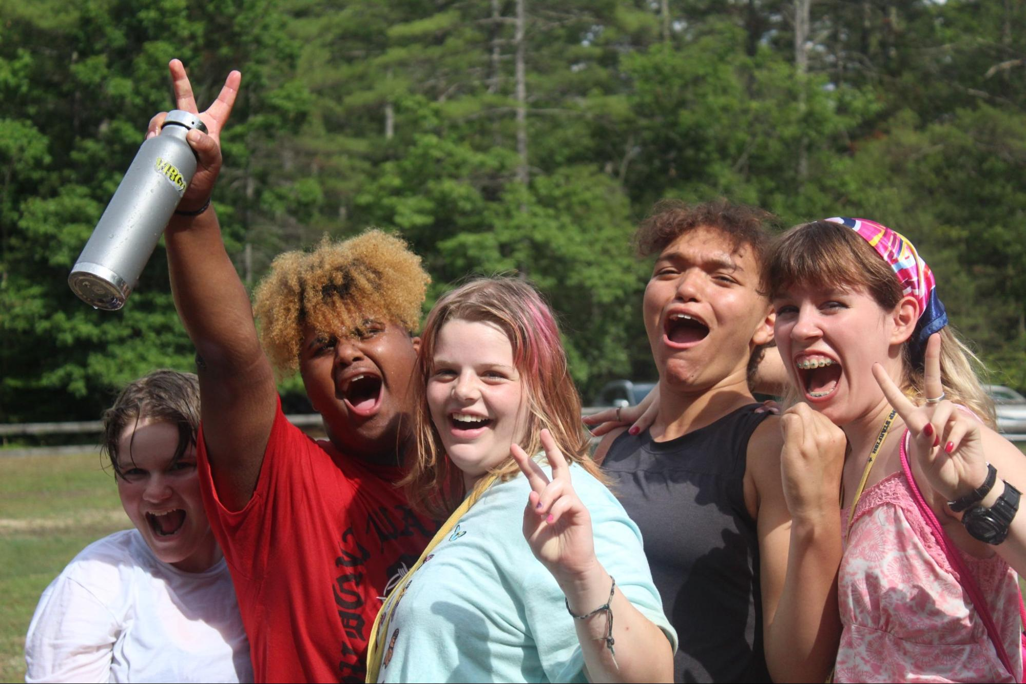 Campers smiling at Camp Starfish