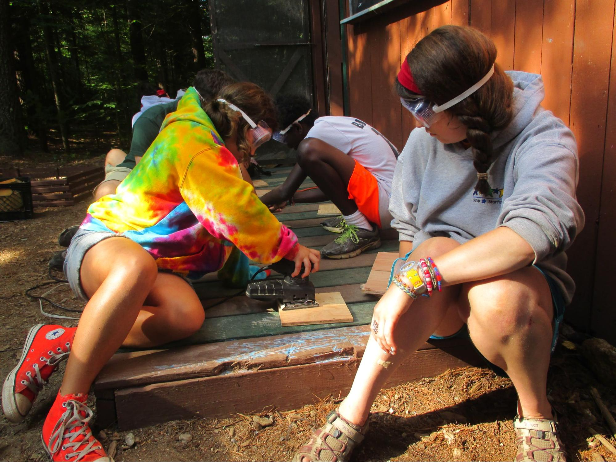 Campers smiling at Camp Starfish