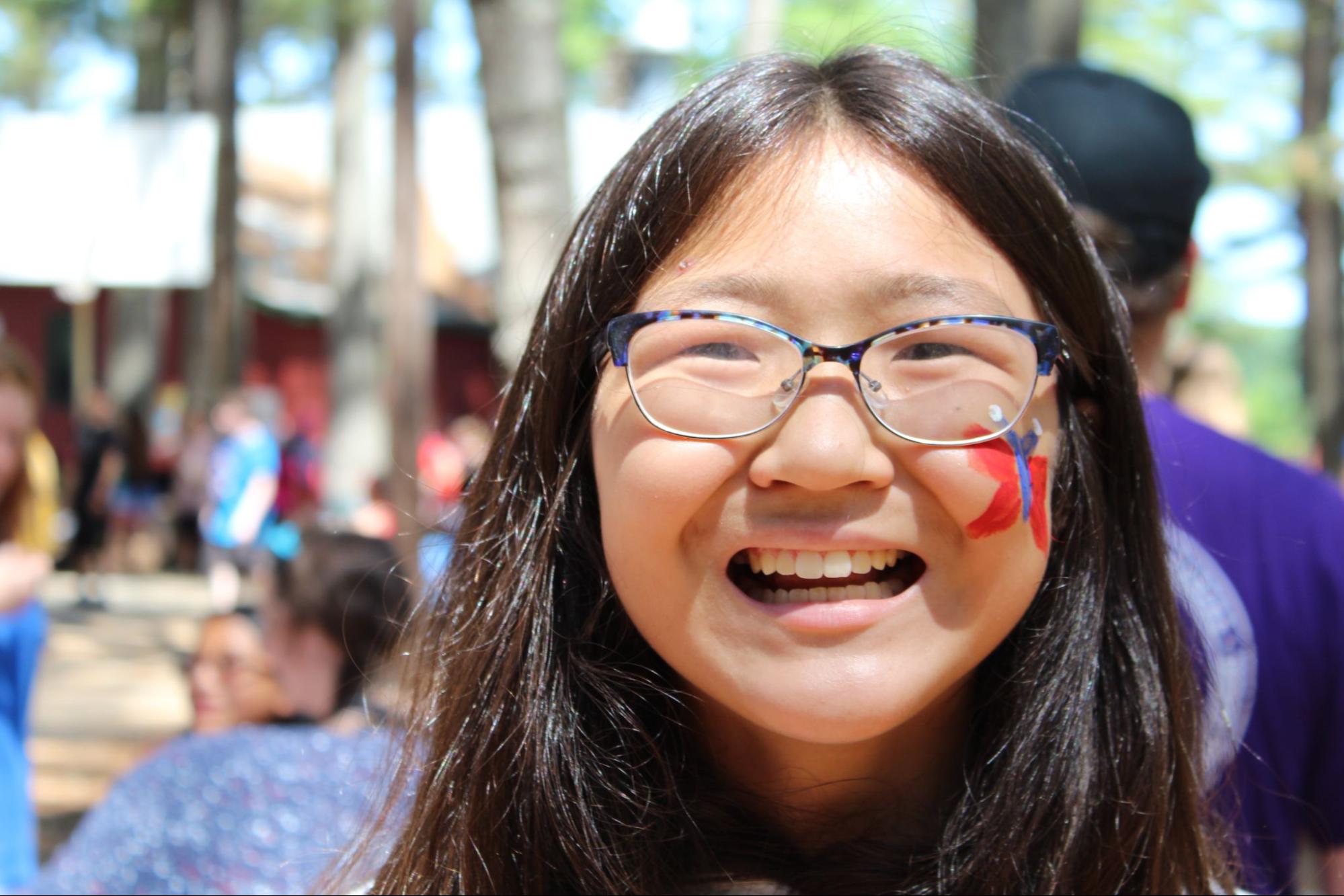 Smiling young girl who is a camper at Camp Starfish