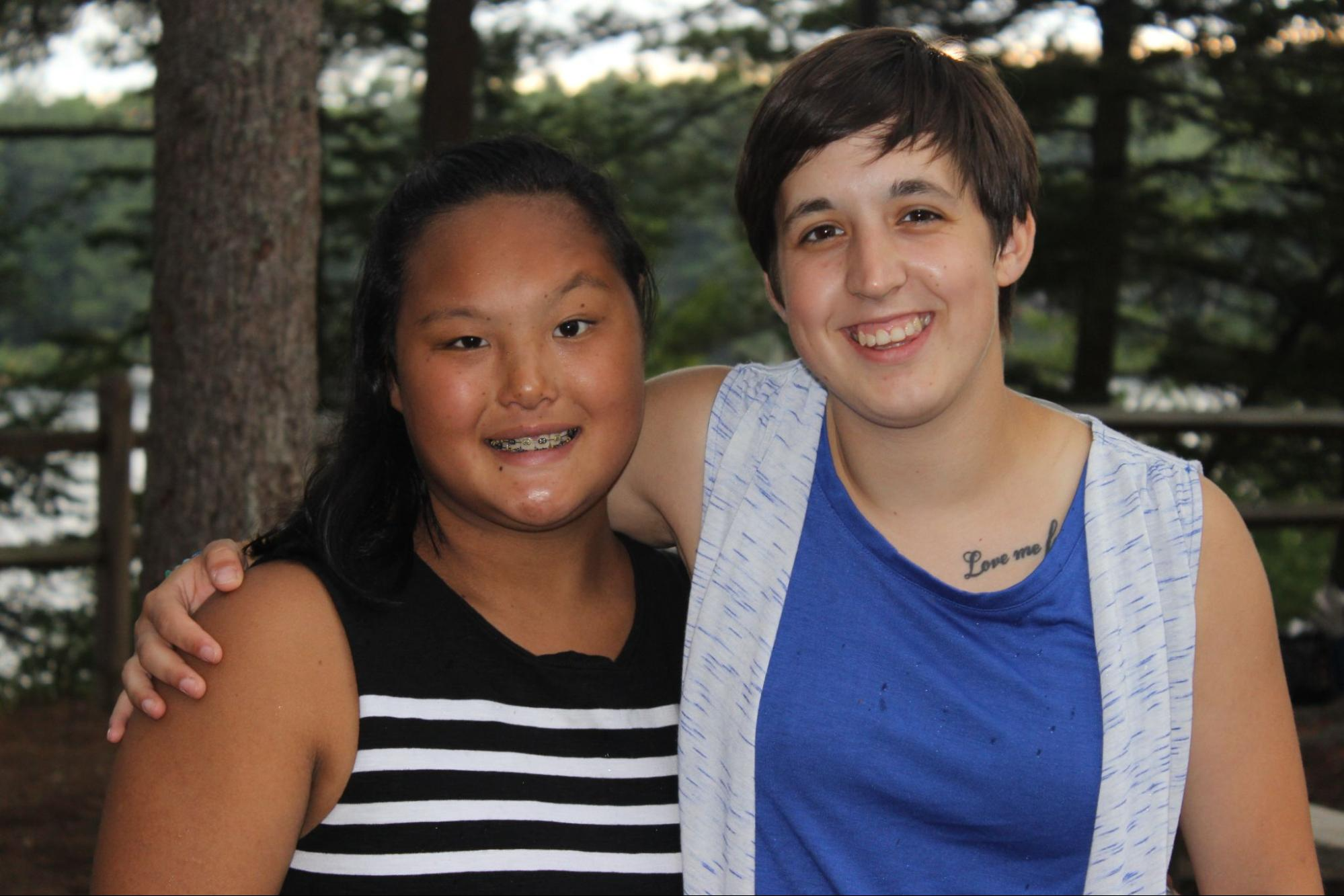 Campers smiling at Camp Starfish