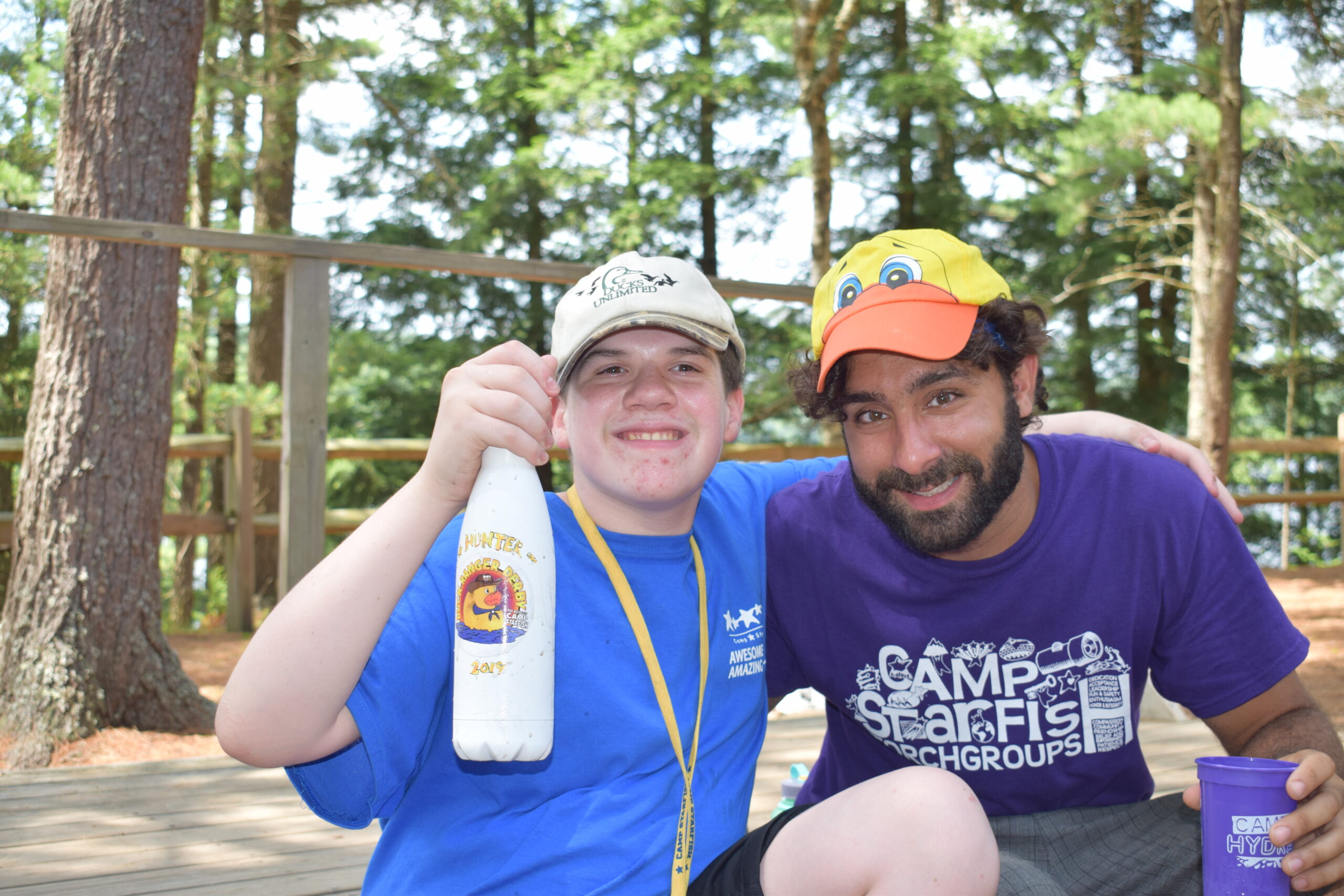 Two Campers smiling at Camp Starfish